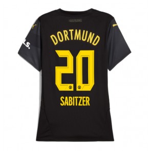 Billiga Borussia Dortmund Marcel Sabitzer #20 Bortatröja Dam 2024-25 Kortärmad